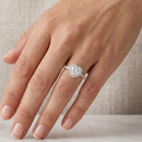 Heart Halo Ring - 0.5ct