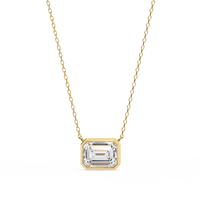 Bezel Emerald - 0.8 ct emerald