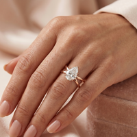 Criss-Cross Ring - Pear 1.5ct