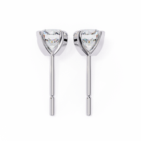 2.5 cts Round studs - 4 prong setting