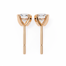 2.5 cts Round studs - 4 prong setting