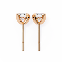 2.5 cts Round studs - 4 prong setting