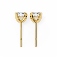 2.5 cts Round studs - 4 prong setting