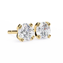2.5 cts Round studs - 4 prong setting