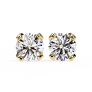 2.5 cts Round studs - 4 prong setting