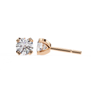 2.5 cts Round studs - 4 prong setting