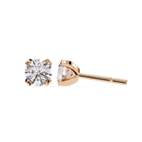2.5 cts Round studs - 4 prong setting