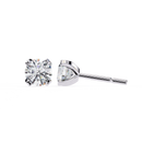 2.5 cts Round studs - 4 prong setting
