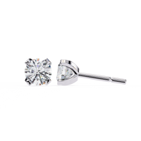 2.5 cts Round studs - 4 prong setting