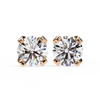 2.5 cts Round studs - 4 prong setting
