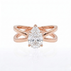 Criss-Cross Ring - Pear 0.5ct