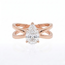 Criss-Cross Ring - Pear 1ct