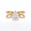 Criss-Cross Ring - Pear 0.5ct