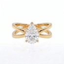 Criss-Cross Ring - Pear 1ct