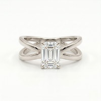 Criss-Cross Ring - Emerald 2ct
