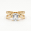 Criss-Cross Ring - Emerald 0.5ct