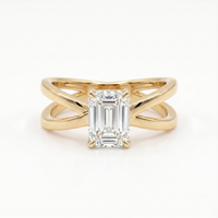 Criss-Cross Ring - Emerald 2ct