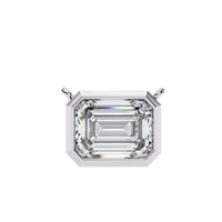 Bezel Emerald - 0.8 ct emerald