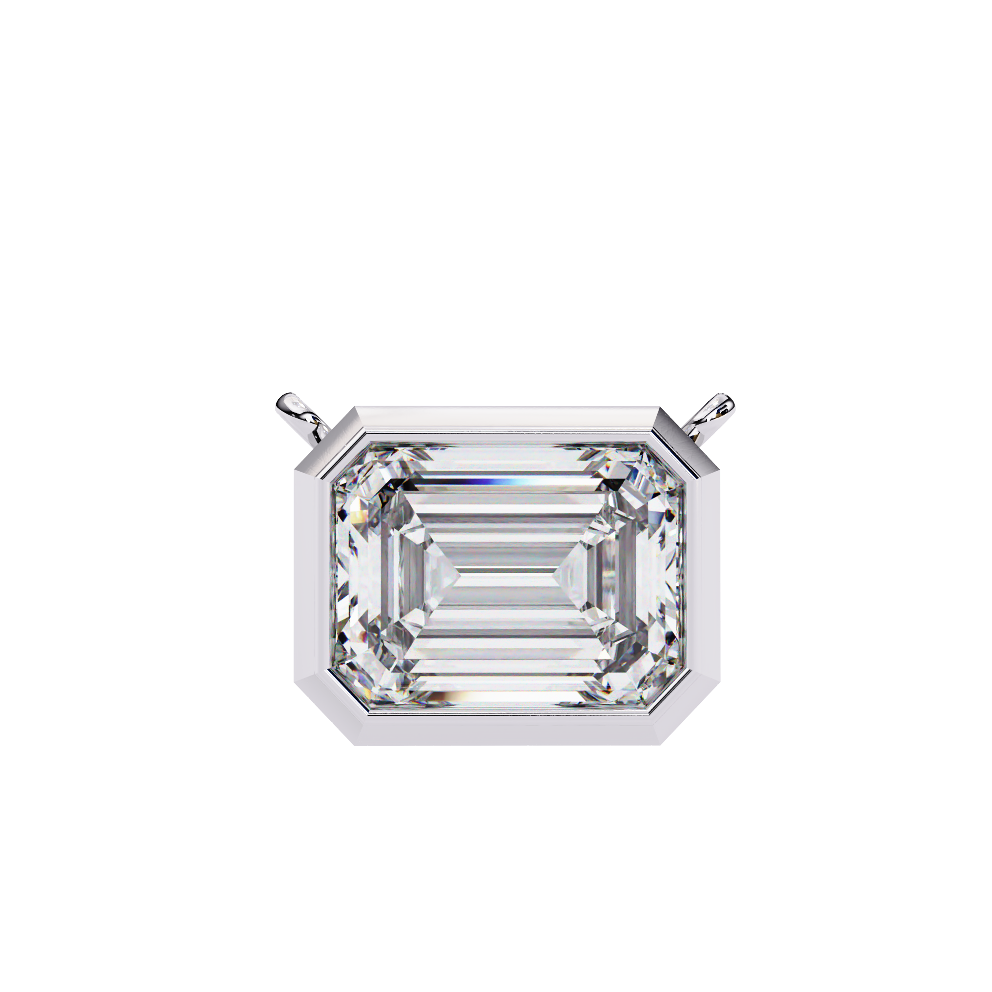 Bezel Emerald - 0.8 ct emerald