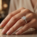 Princess Halo Ring - 1ct