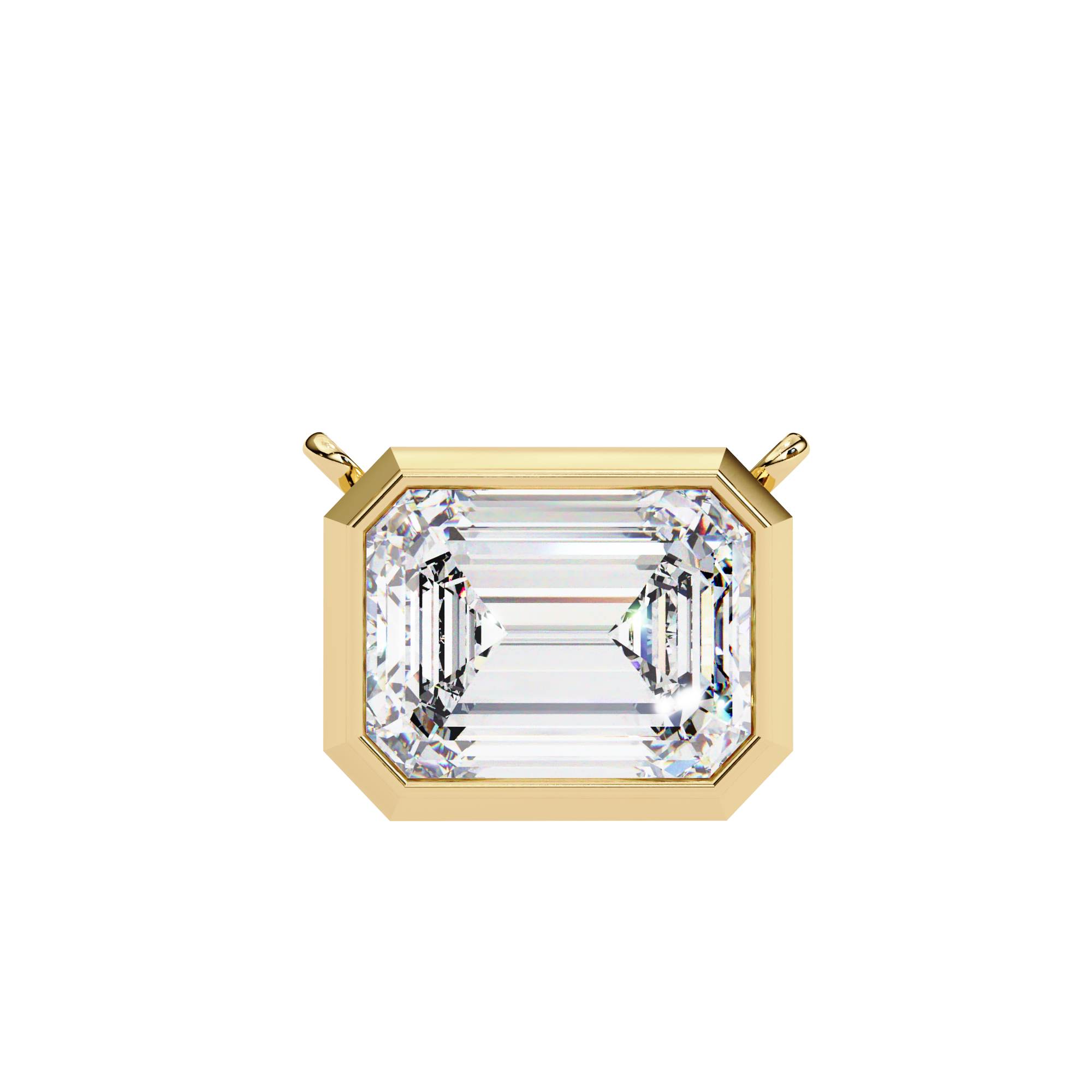 Bezel Emerald - 0.8 ct emerald