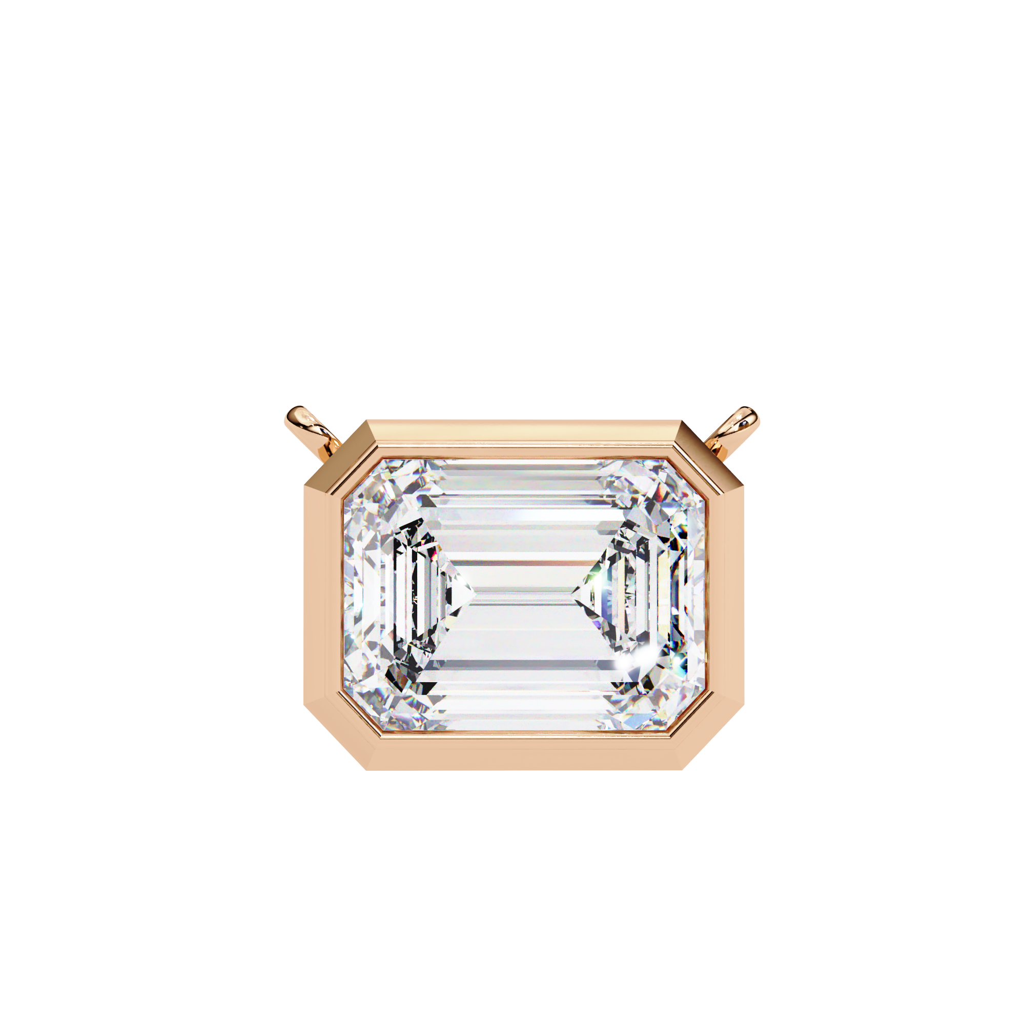 Bezel Emerald - 0.8 ct emerald