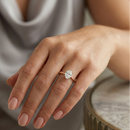 Classic solitaire ring - Oval 1ct