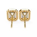 Radiant Halo Stud Earrings