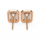 Radiant Halo Stud Earrings
