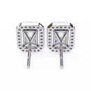 Radiant Halo Stud Earrings