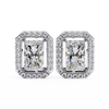Radiant Halo Stud Earrings