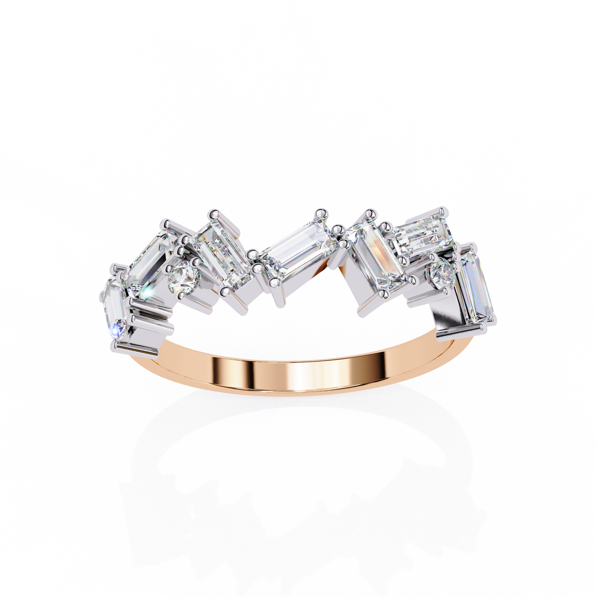 Mosaic Baguette Ring