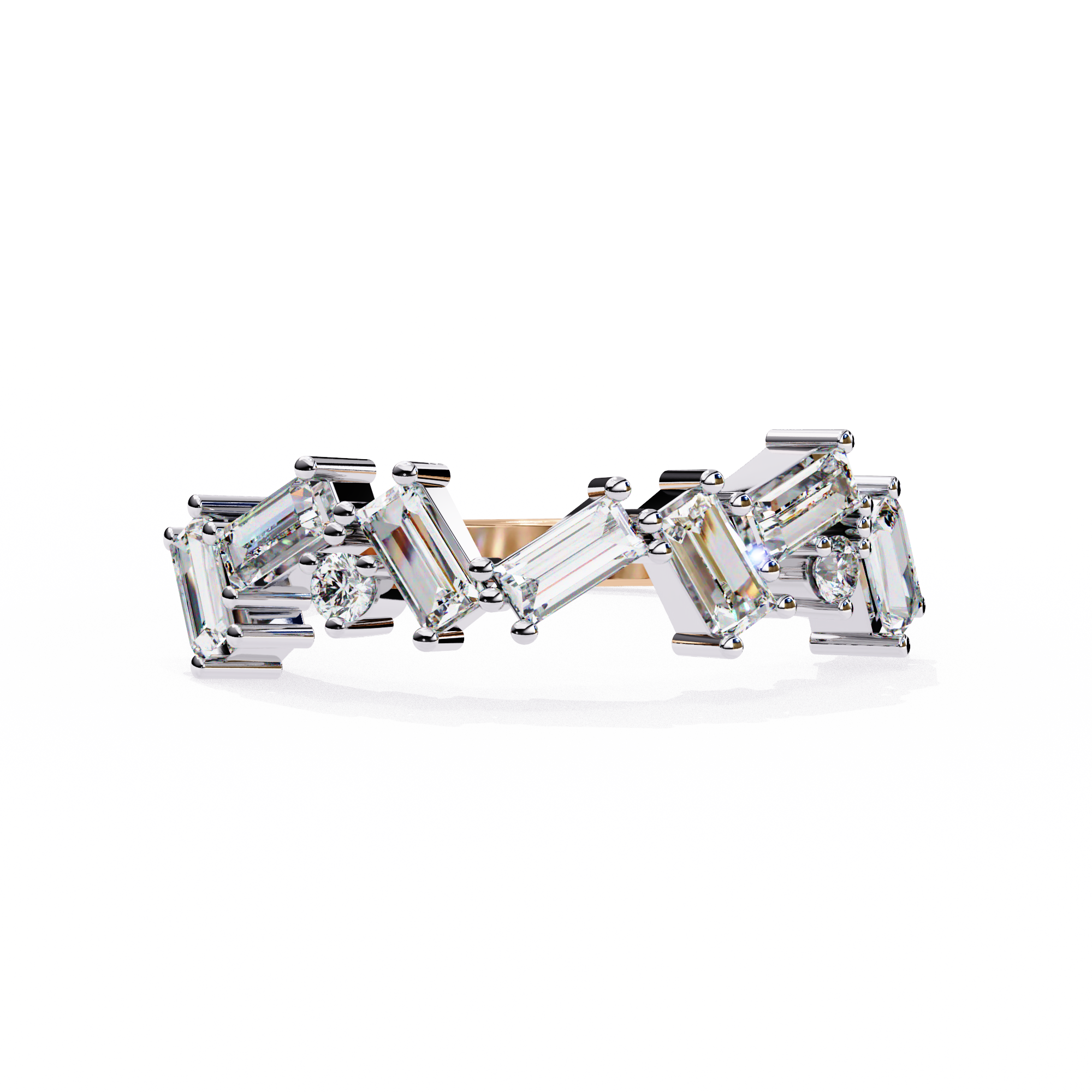 Mosaic Baguette Ring