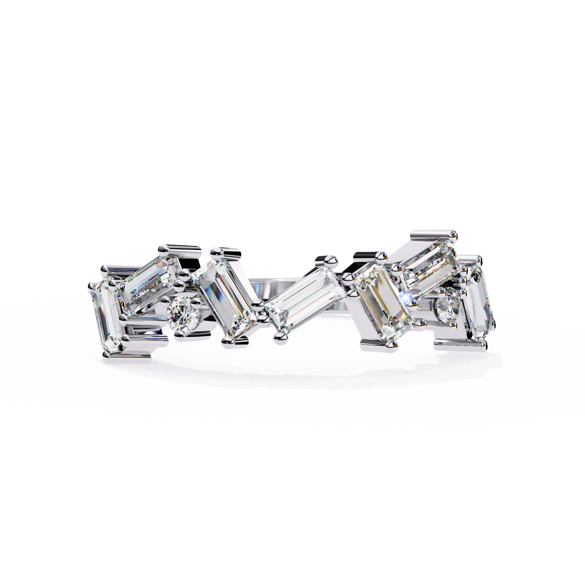 Mosaic Baguette Ring