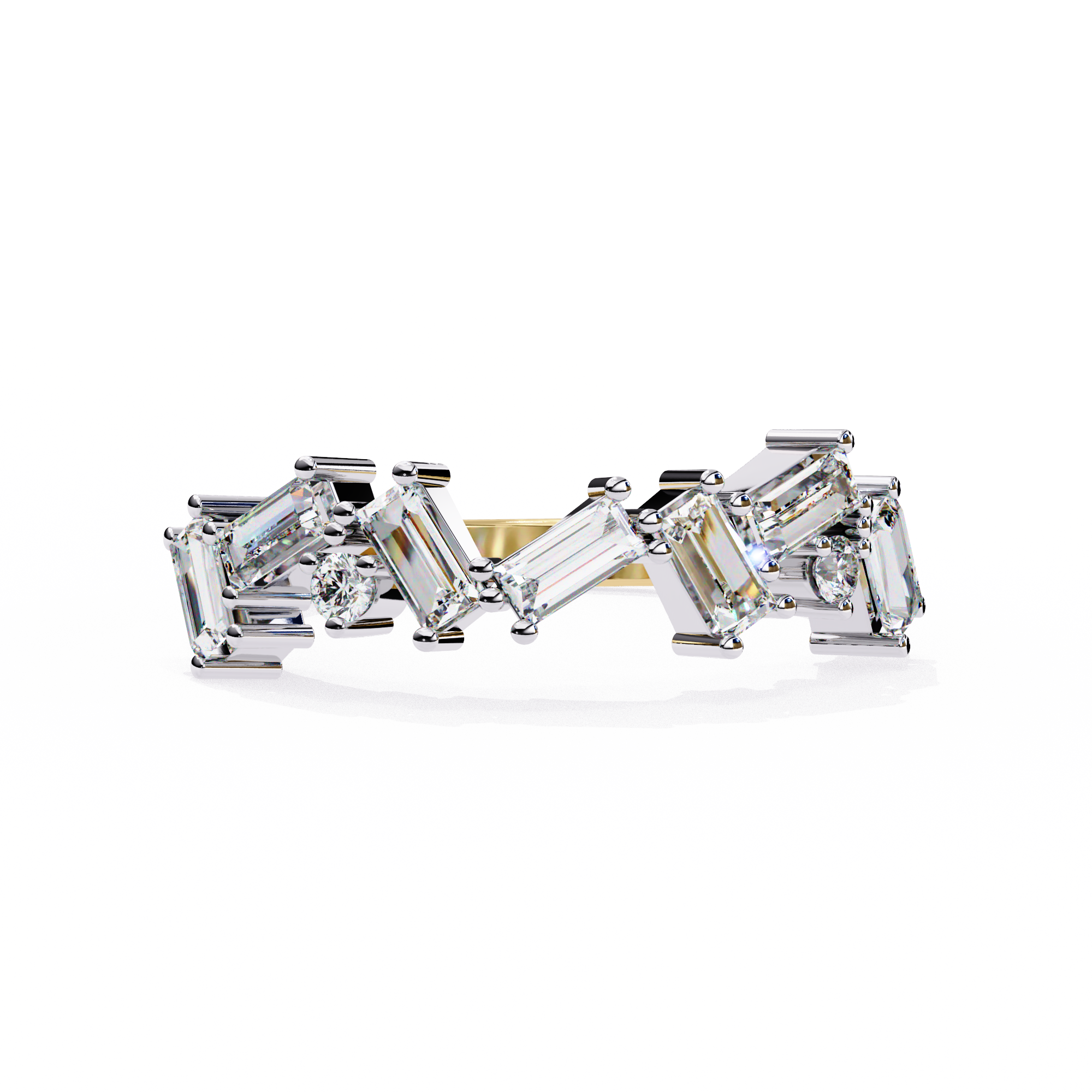 Mosaic Baguette Ring