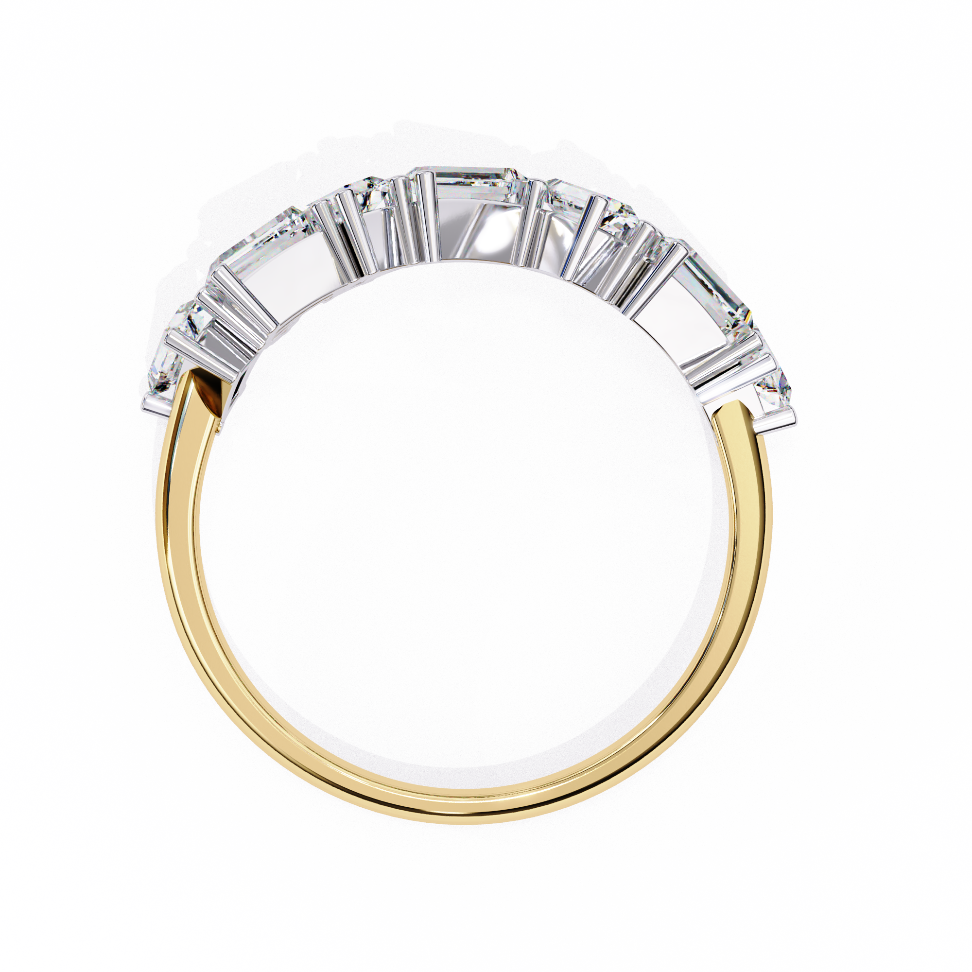 Mosaic Baguette Ring