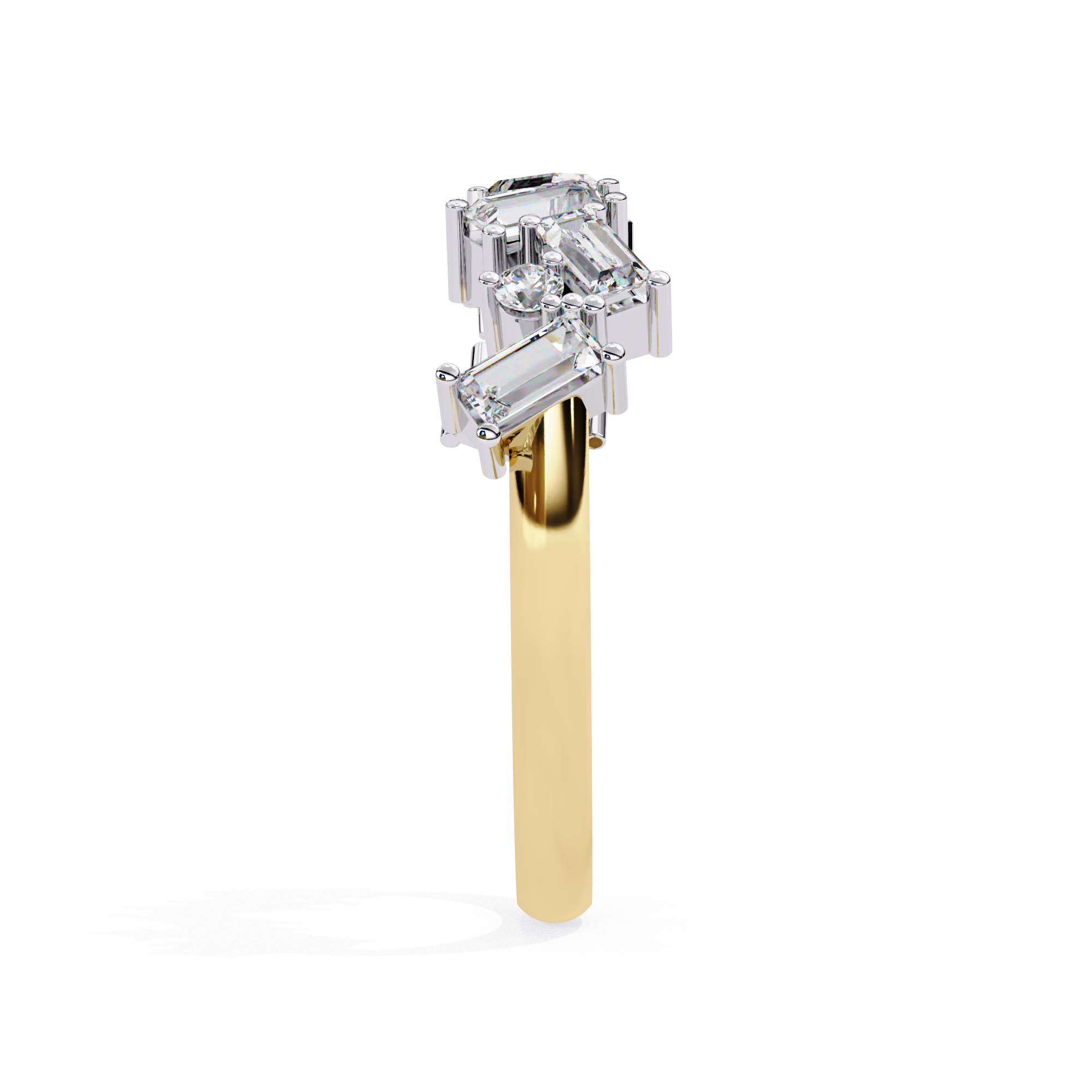 Mosaic Baguette Ring