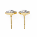 Teardrop Halo Earrings
