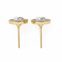 Teardrop Halo Earrings
