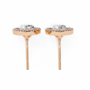 Teardrop Halo Earrings