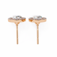 Teardrop Halo Earrings