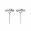 Teardrop Halo Earrings
