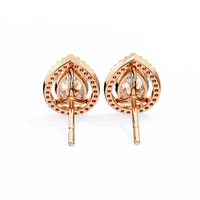 Teardrop Halo Earrings