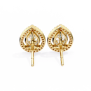 Teardrop Halo Earrings