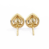 Teardrop Halo Earrings