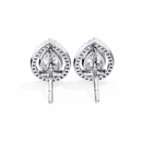 Teardrop Halo Earrings