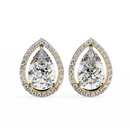 Teardrop Halo Earrings