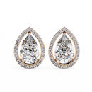 Teardrop Halo Earrings