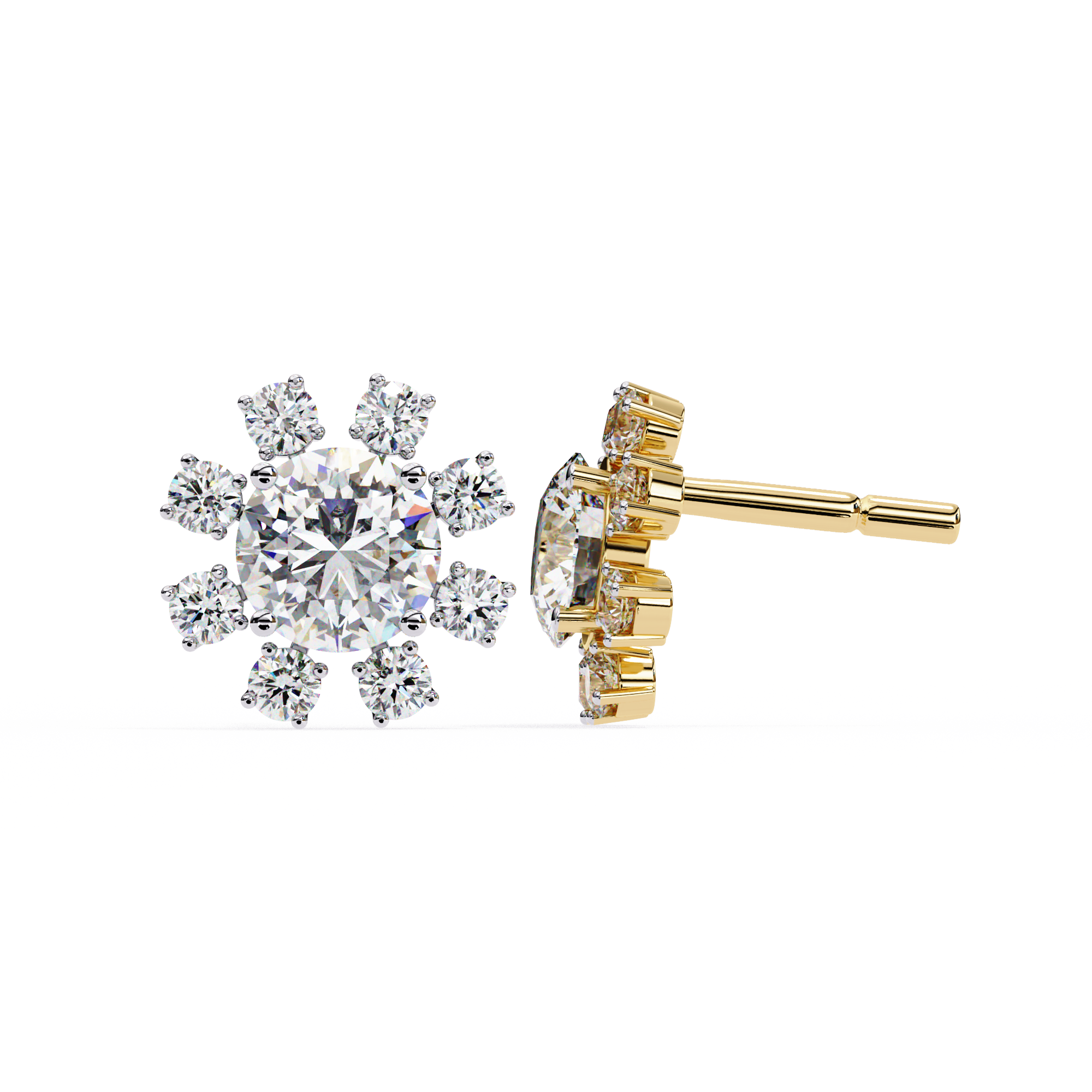 Sunbeam Cluster Earrings