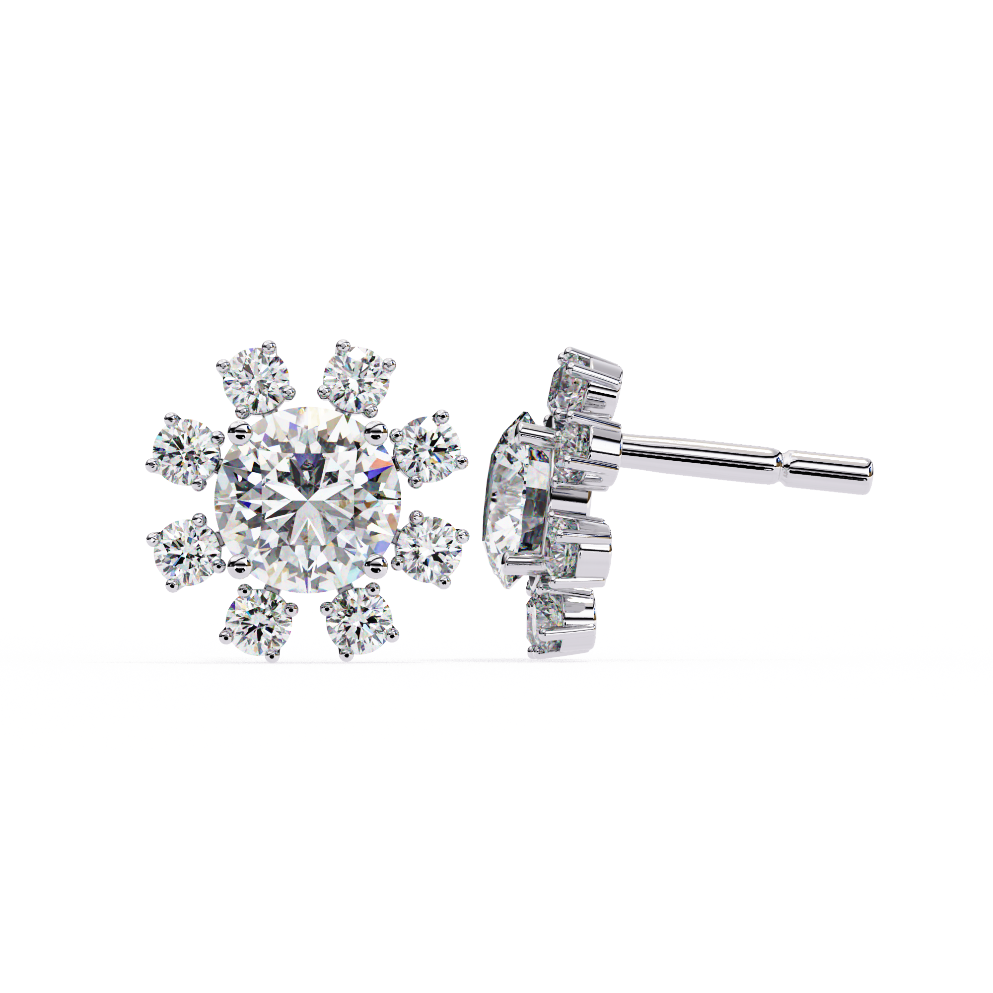 Sunbeam Cluster Earrings